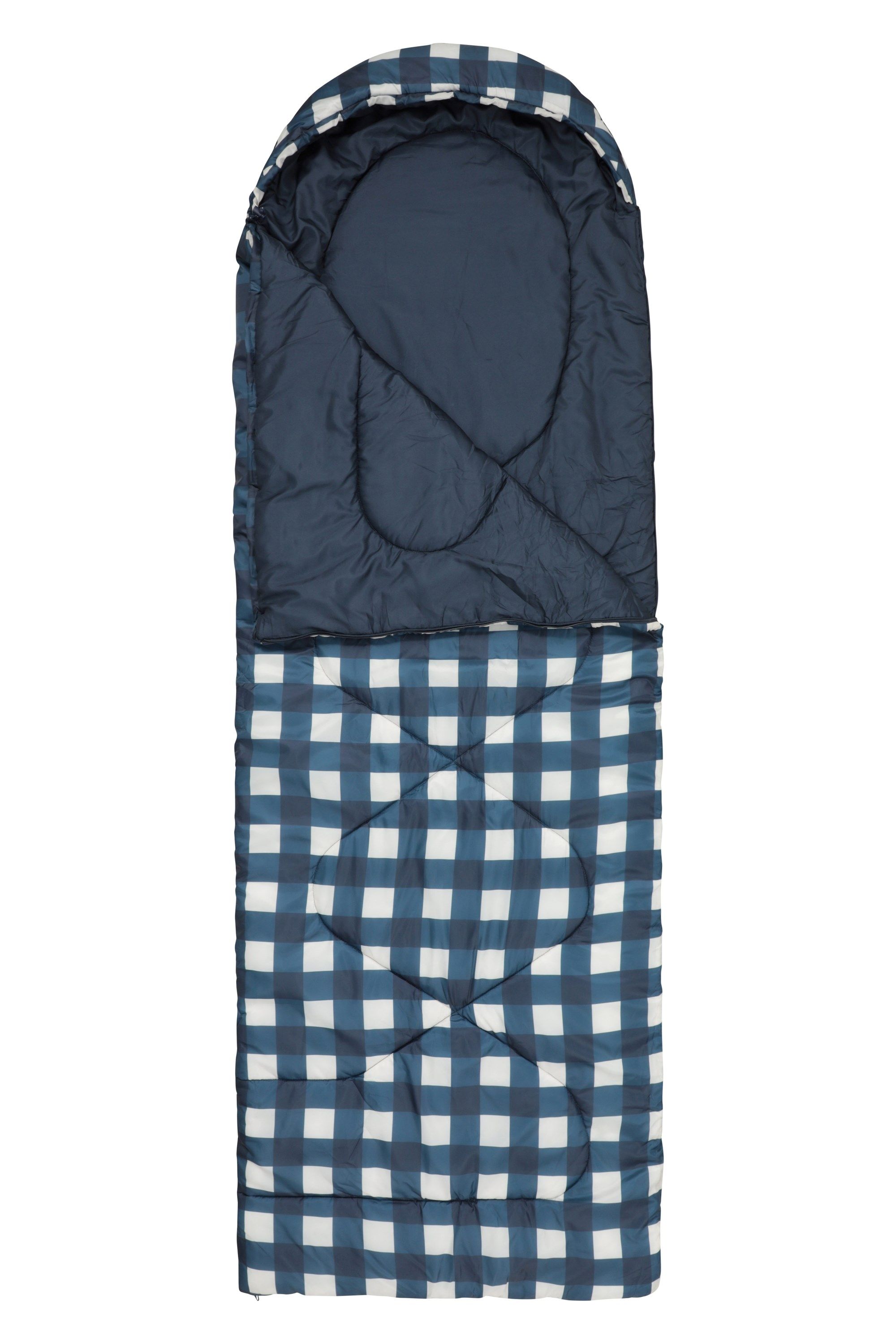 Mountain Warehouse Unisex 'Apex' Summer Camping Travel 250 Square Sleeping Bag in Dark Blue