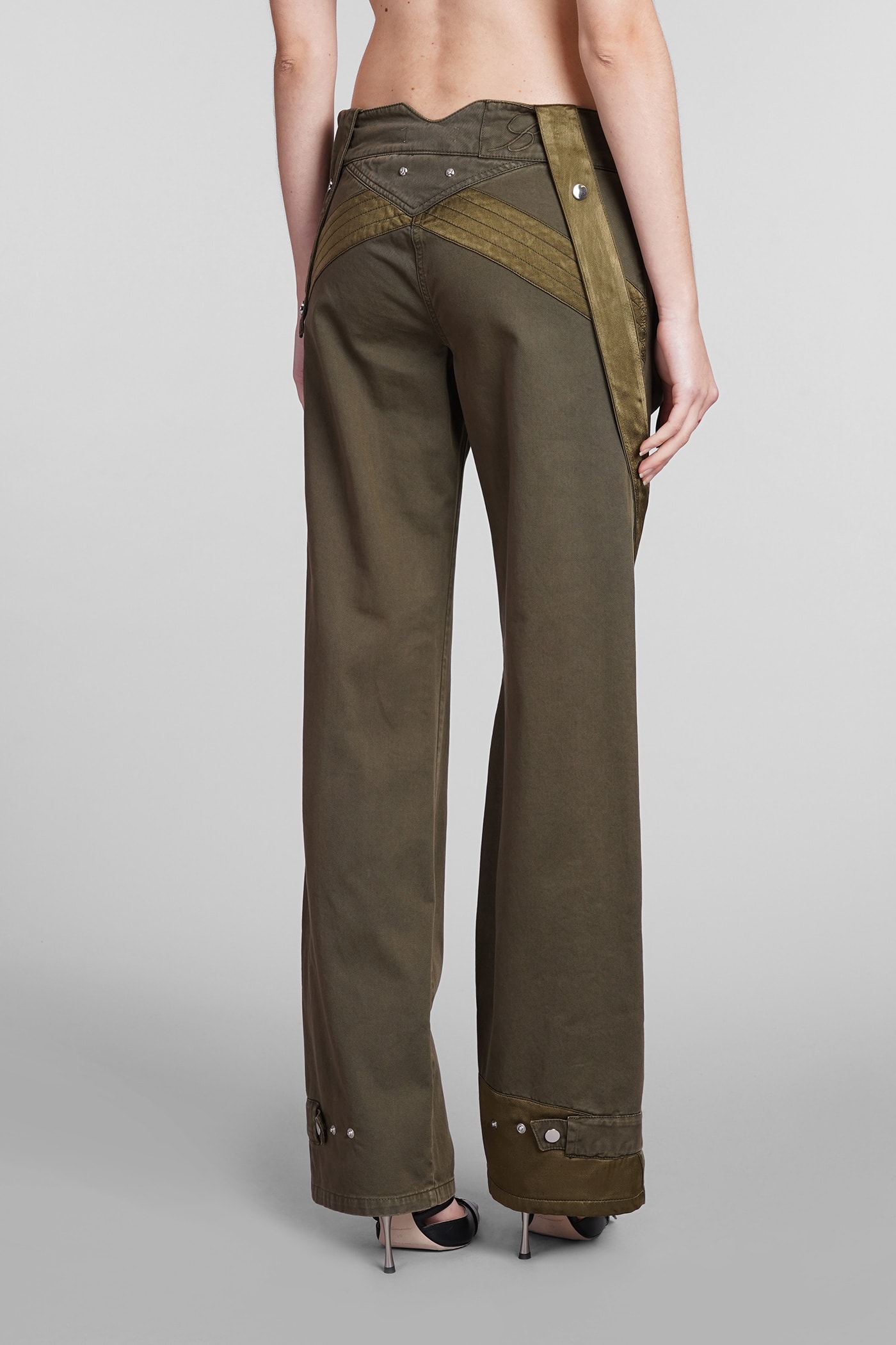 Jeans In Green Cotton