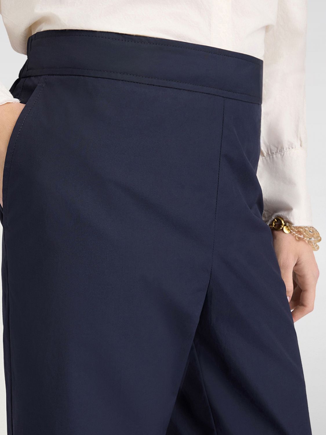 MOMONÌ Pants Woman color Navy