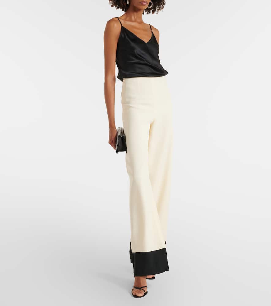 Marlene Corniche high-rise palazzo pants