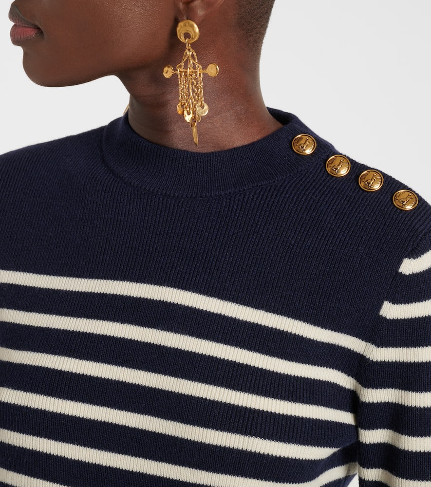 Chloé Striped wool and cashmere sweater