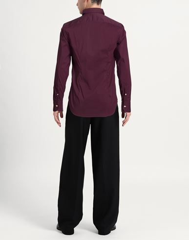 Man Shirt Burgundy Size 15 ¾ Cotton, Polyamide, Elastane