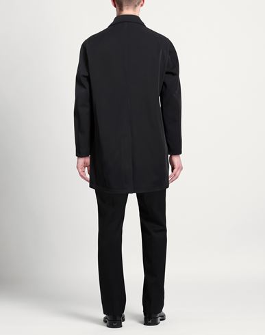 Man Overcoat & Trench Coat Black Size 34 Polyester, Lycra