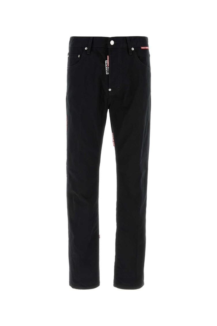 Black Denim Dsquared X Magliano Protesta 642 Jeans