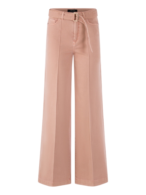 Marc Cain WARRI wide jeans with rhinestone cord, red, 34 N