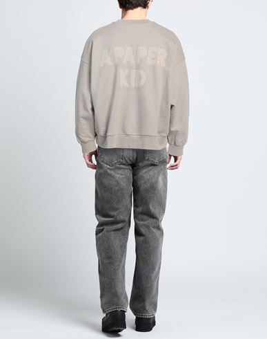 A Paper Kid Man Sweatshirt Light grey Size L Cotton