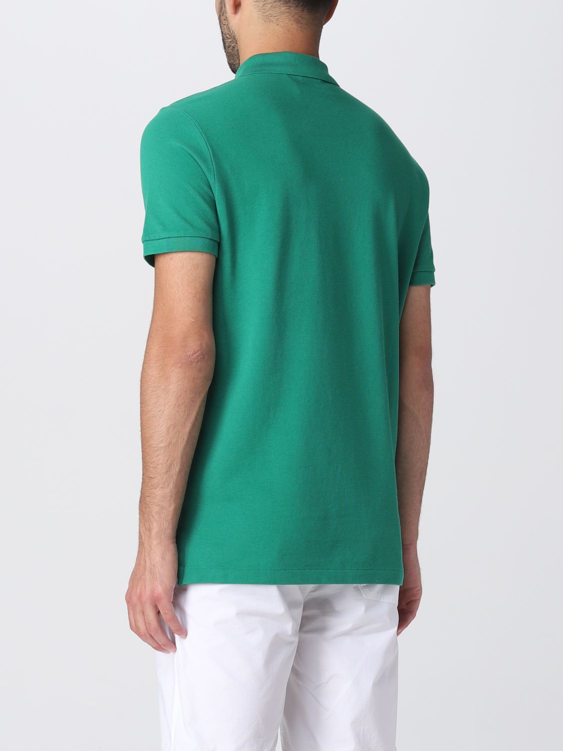 Polo Shirt Men color Grass Green