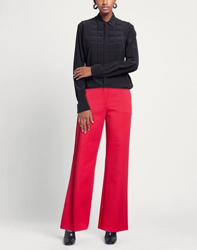Woman Pants Red Size 4 Polyester, Elastane