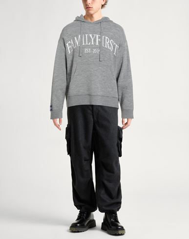 Family First Milano Man Sweater Grey Size M Wool, Polyamide, Acrylic