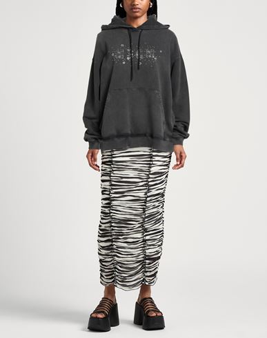 Woman Sweatshirt Grey Size XS Cotton