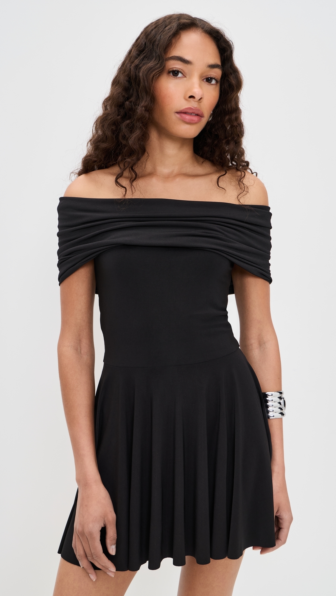 Flared Pickleball Dress Black