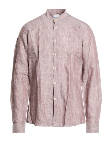 Man Shirt Taupe Size 15 ½ Linen, Cotton