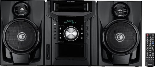 240W 5-Disc Mini Shelf System with cassette and Bluetooth - Black