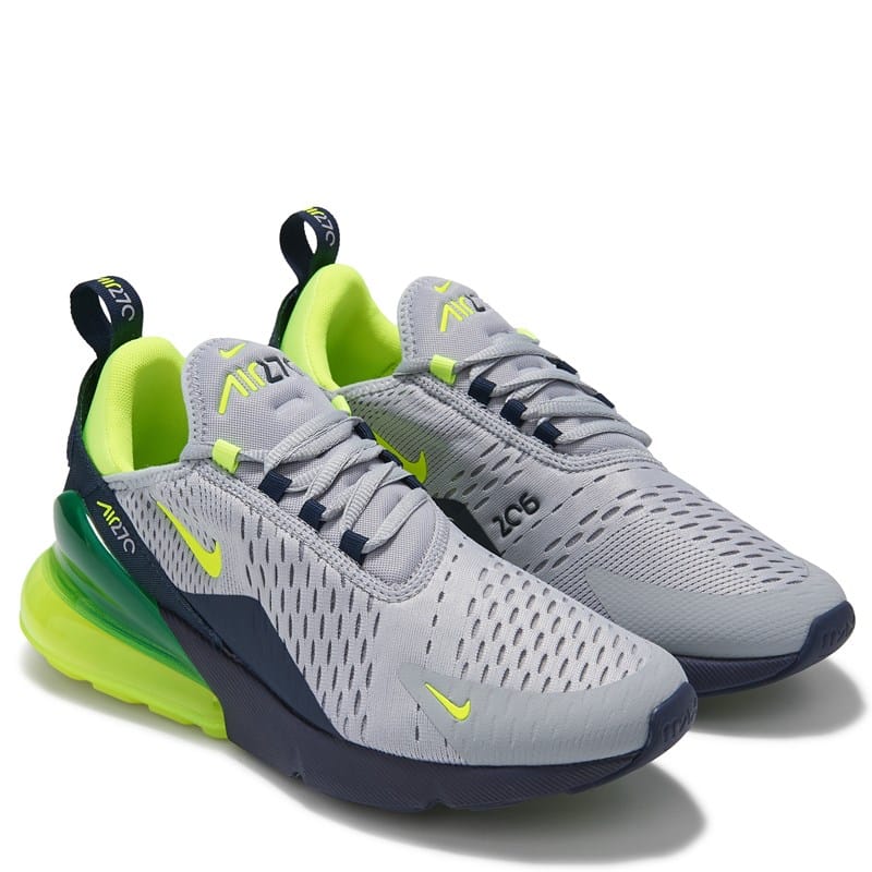 Men's Air Max 270 Sneakers (Grey/Volt/Obsidian)