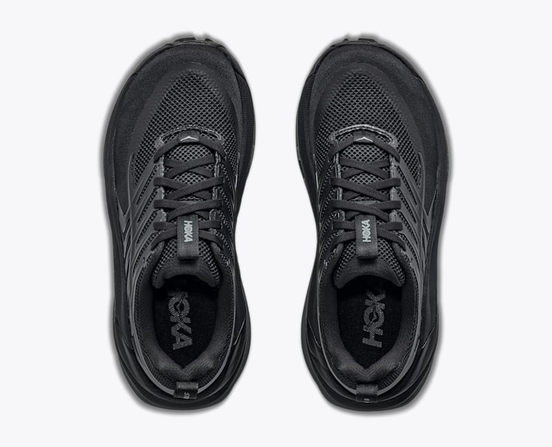 HOKA Women's Stinson 8 Shoes in Black/Outer Orbit