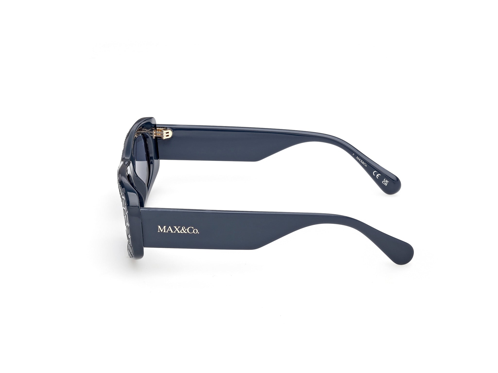 MAX&Co Mujer MAX&Co MO0142 90V Gafas de sol Inyectado Azul Azul Cuadrada Norma