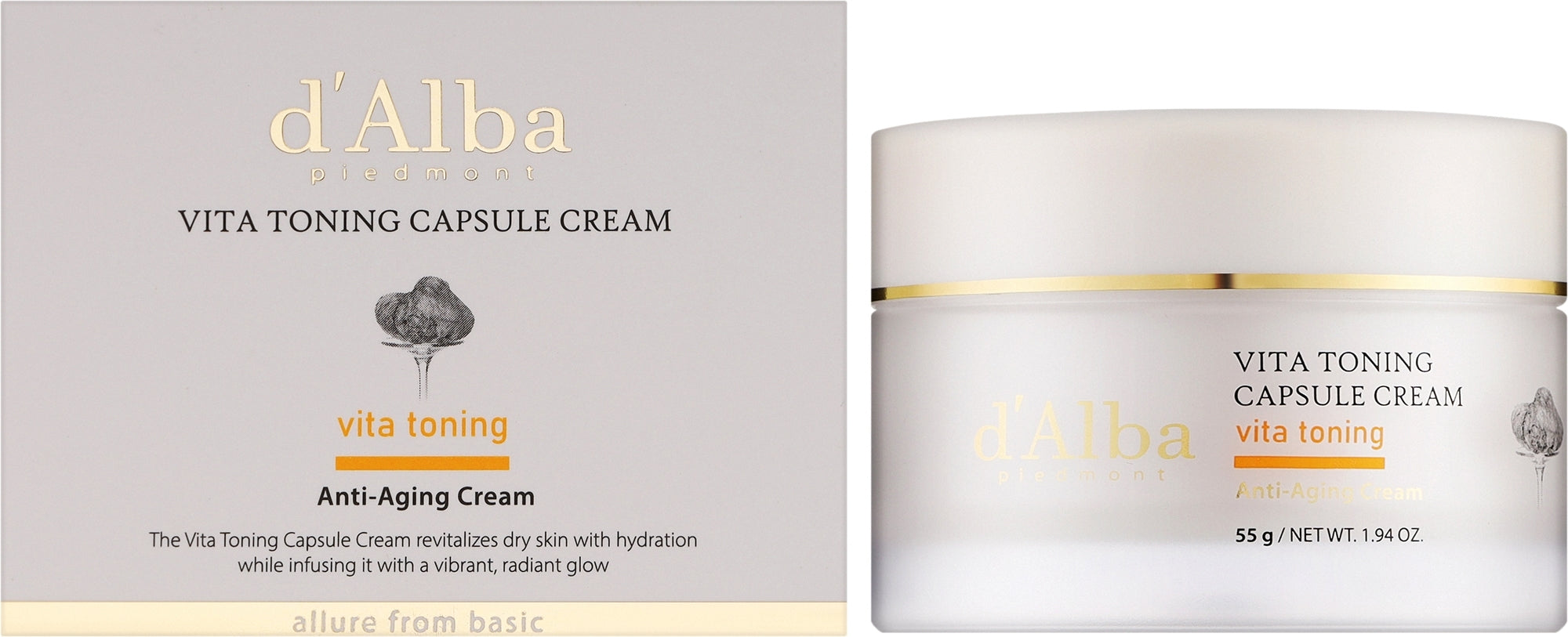 Crema Tonificante in Capsule D'Alba Vita Toning Capsule Cream 55 g