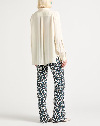 Woman Shirt Cream Size 10 Acetate, Modal