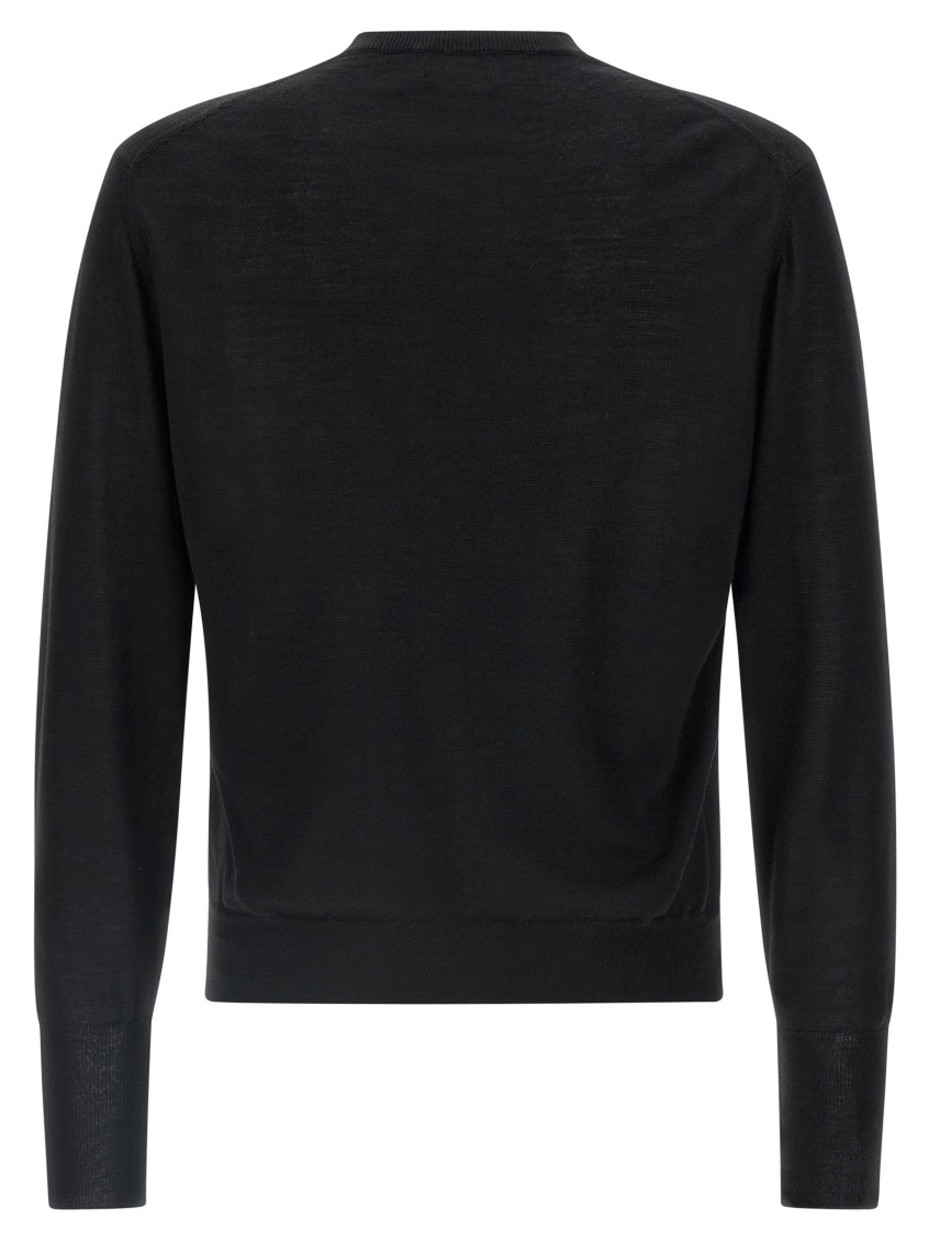 Black Extrafine Mesh Sweater