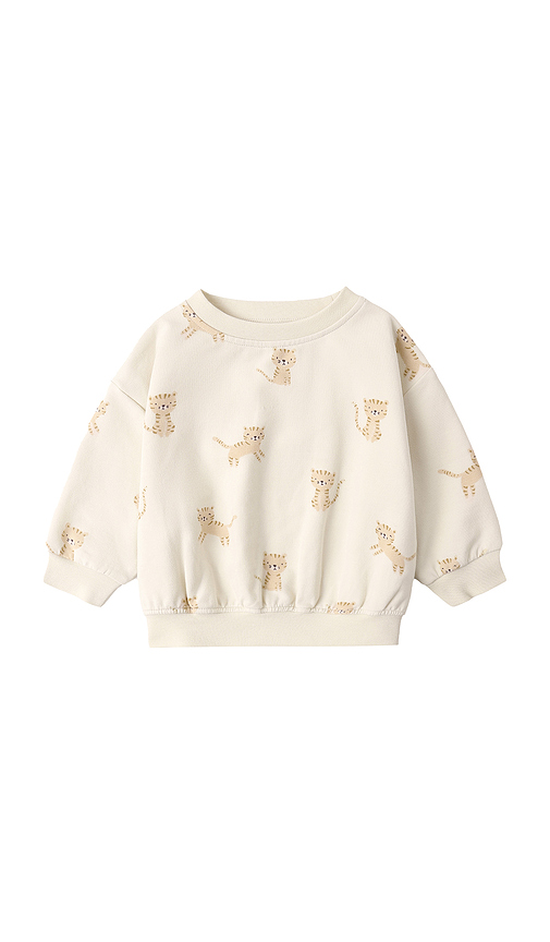 QUINCY MAE Relaxed Sweatshirt in Tigers. 12-18M also -24M