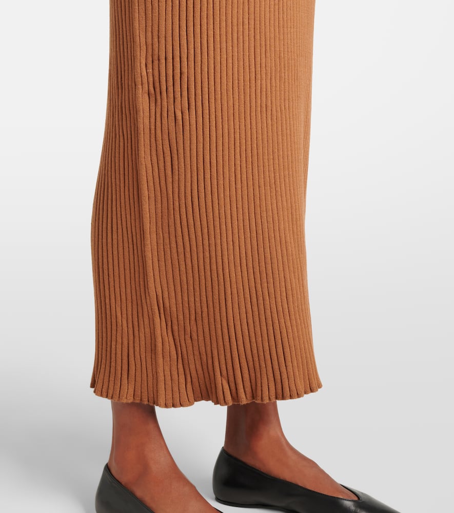 Varley Maeve ribbed-knit midi dress