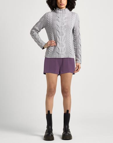 Woman Shorts & Bermuda Shorts Dark purple Size 8 Polyester, Elastane