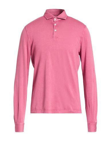 Man Polo shirt Antique rose Size 40 Organic cotton