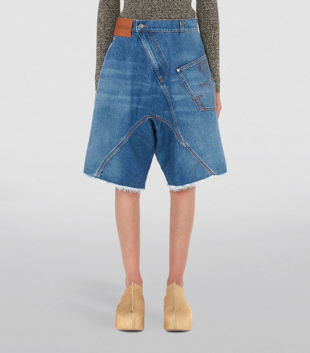 Denim Twisted Workwear Shorts