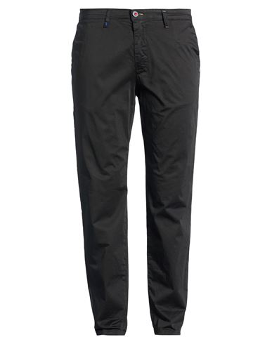 Man Pants Black Size 40 Cotton, Elastane