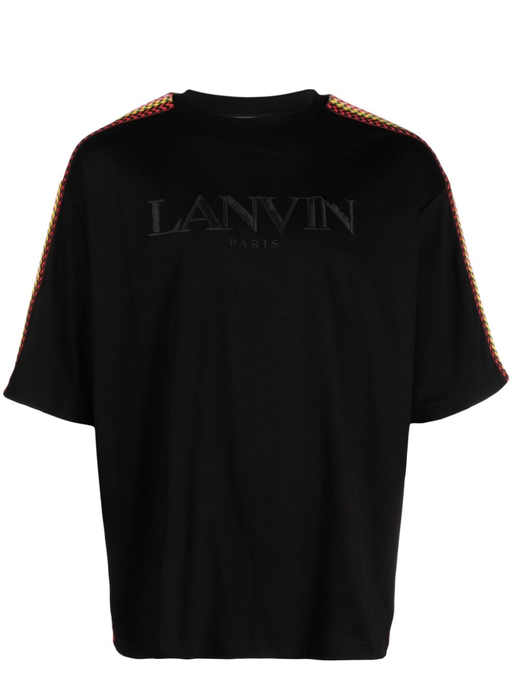 Curb lace-embellished T-shirt - Black