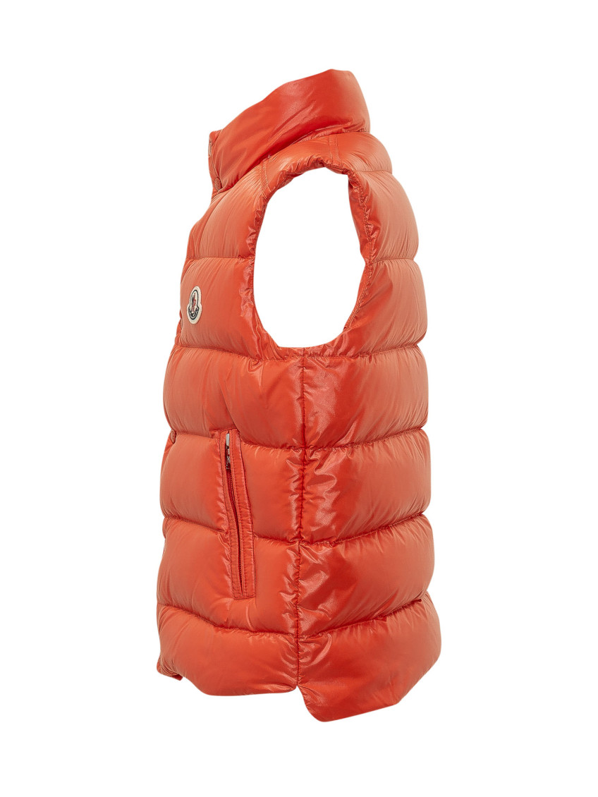 Kids Orange Quilted Jacket