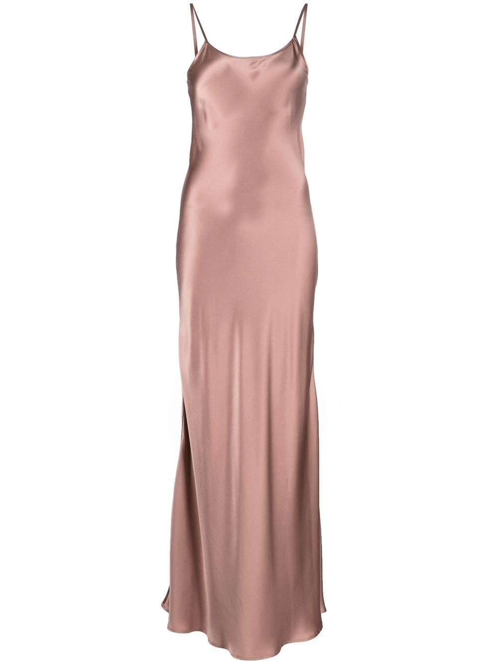 Liquid slip satin dress - Pink