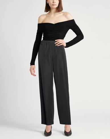 Crème Woman Pants Black Size 6 Virgin Wool, Polyamide