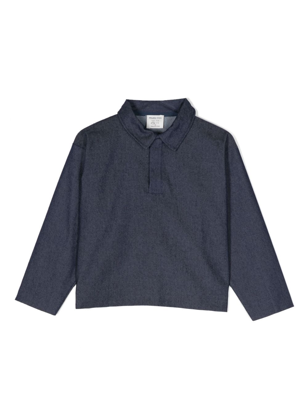 Leo graphic-print polo shirt - Blue