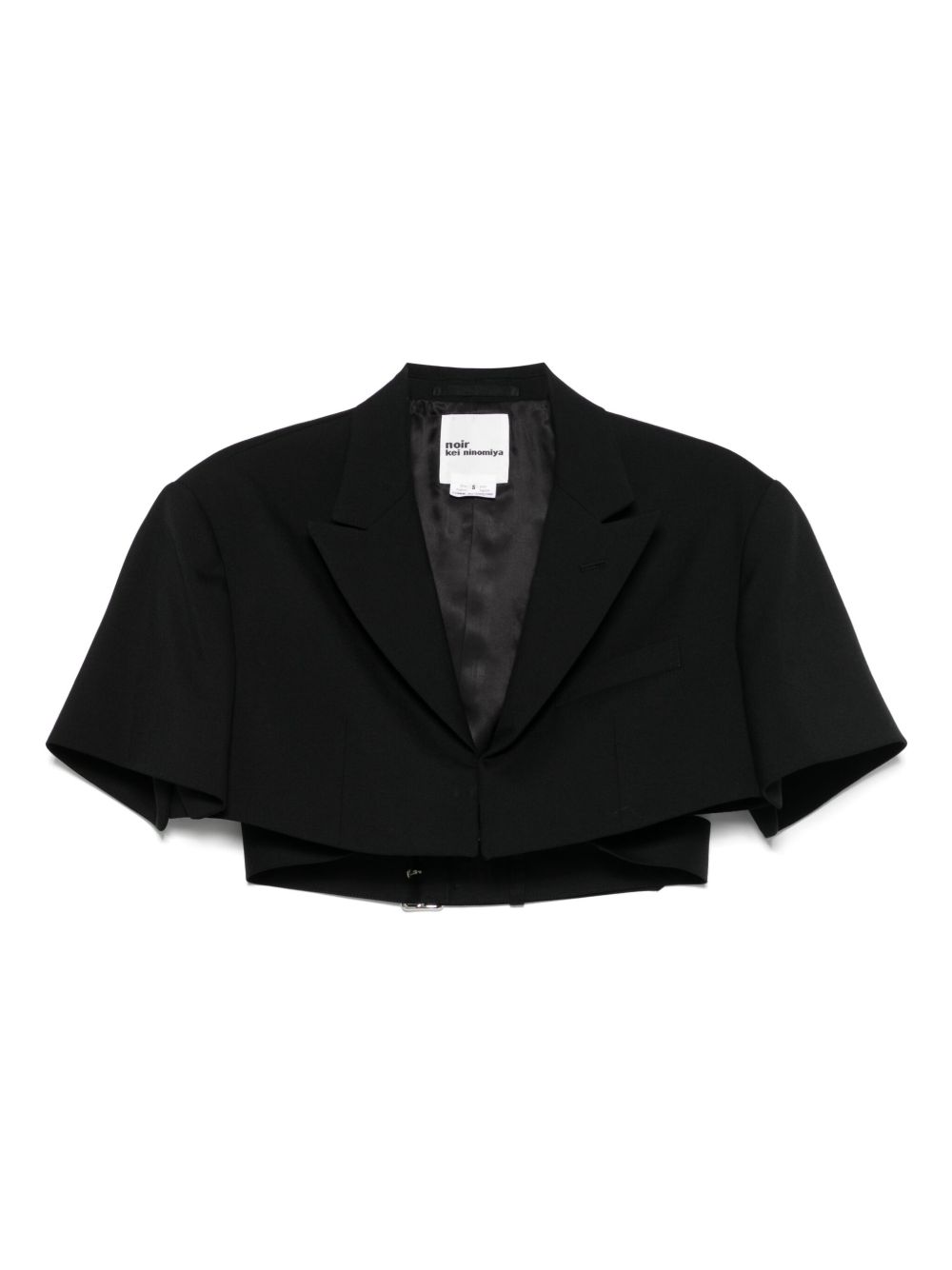 Noir Kei Ninomiya cropped blazer - Black
