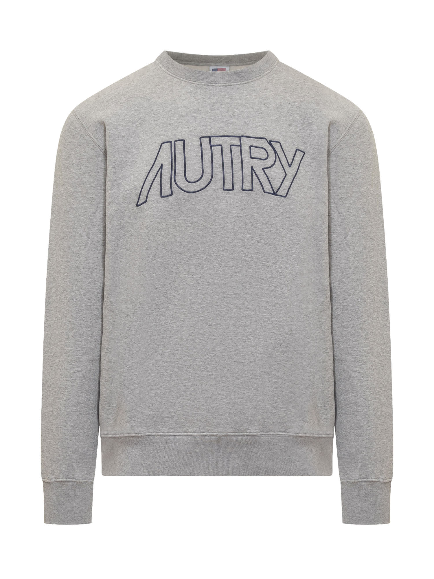 Logo-print cotton sweatshirt - Grey