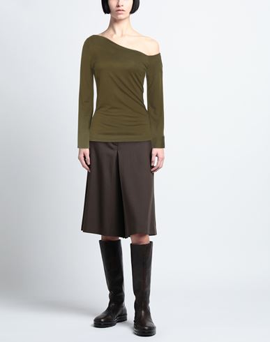 Woman Top Military green Size 10 Viscose, Elastane