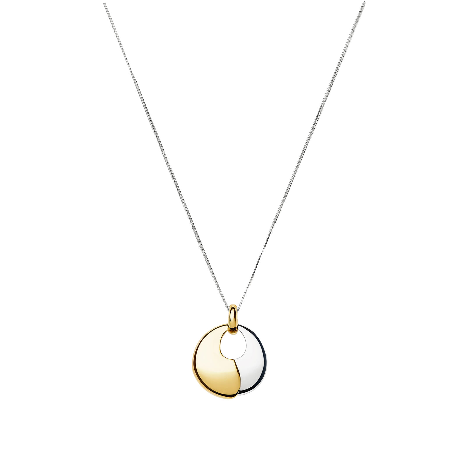 Missoma Women's Sculptural Pebble Pendant Necklace in Mixed 