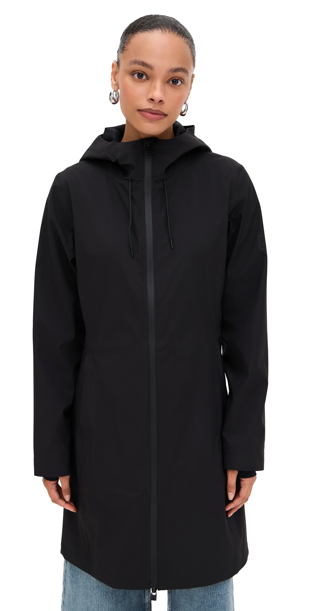 Rains Suva Hardshell Long Jacket Black