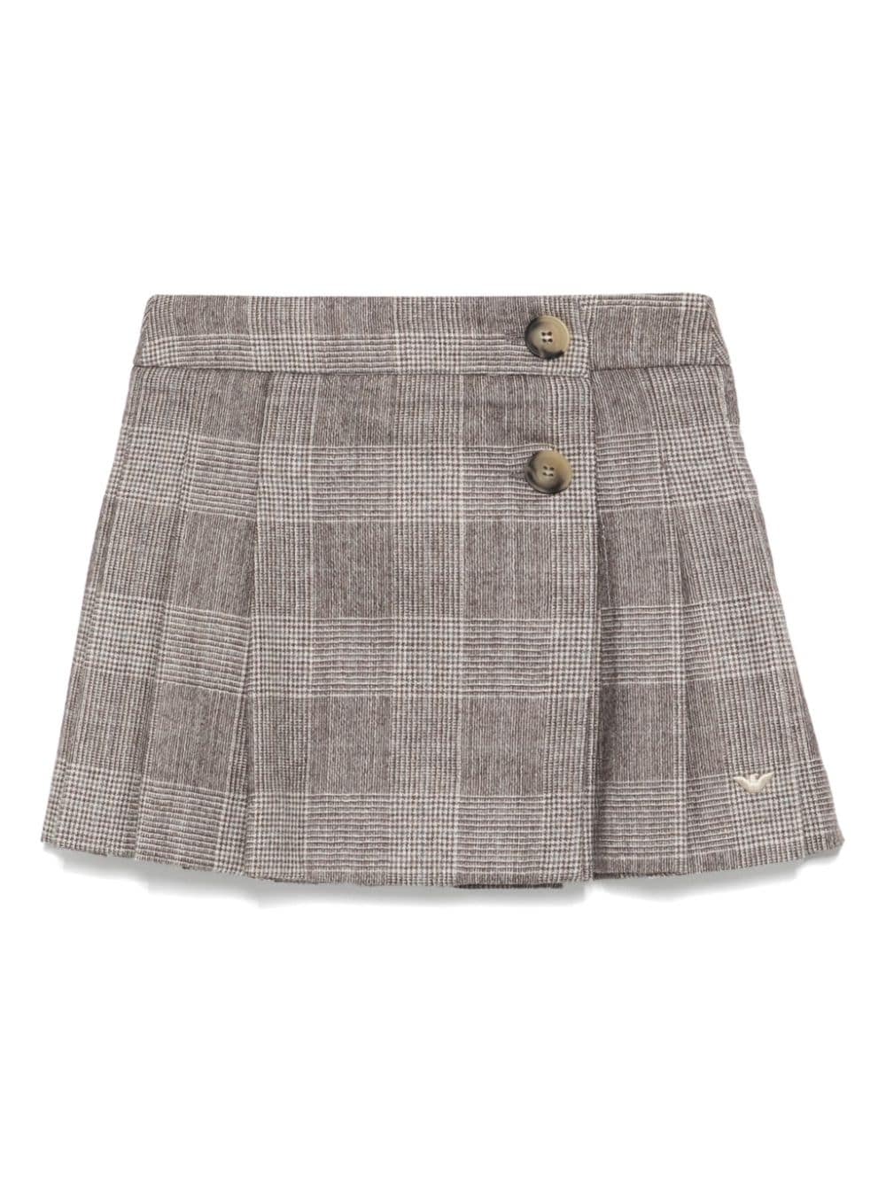 Checked skirt - Neutrals