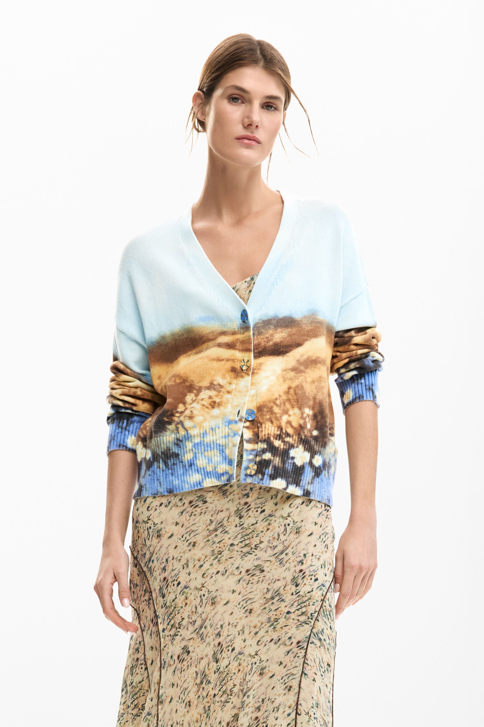 Landscape Cardigan Sweater