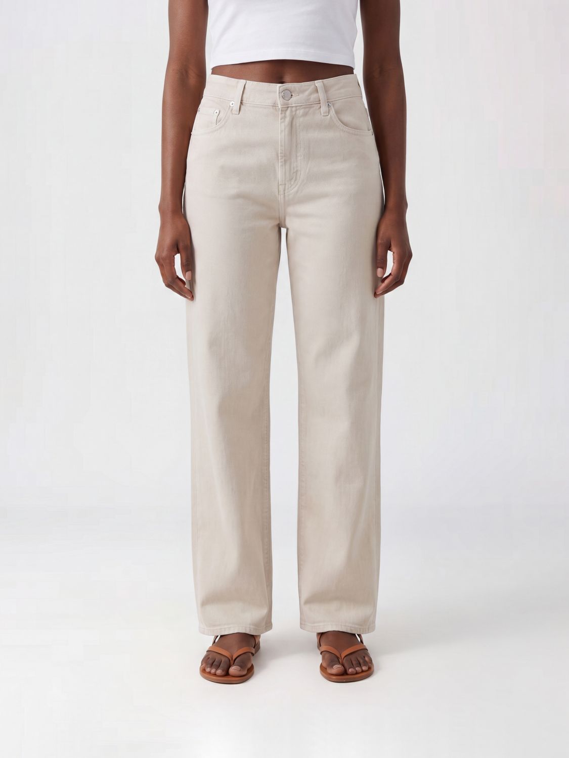 Jeans Woman color Sand