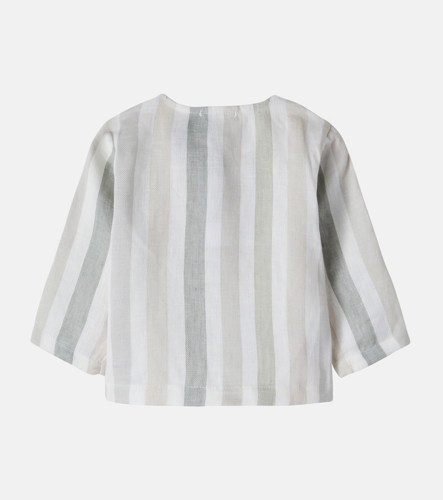 Baby Casavells striped linen top