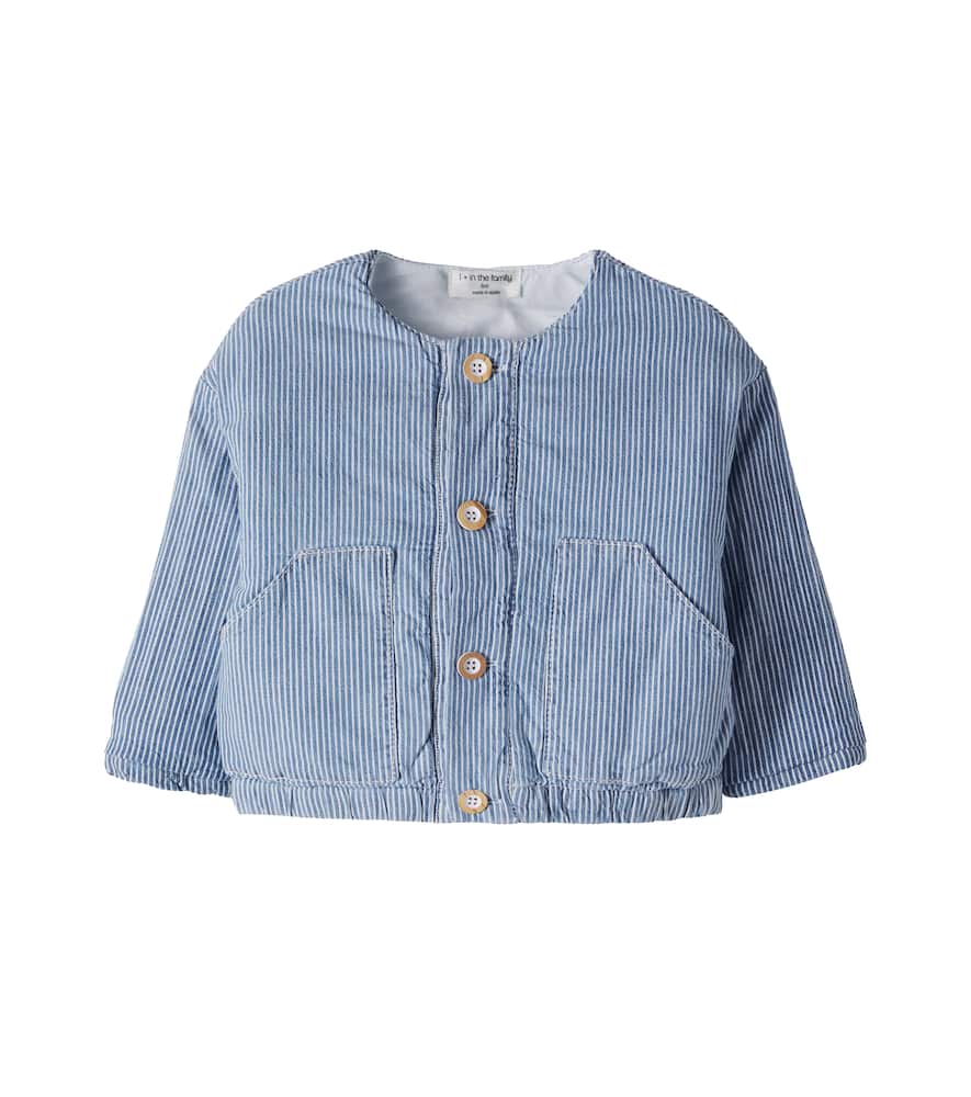 Baby Algaida striped denim jacket