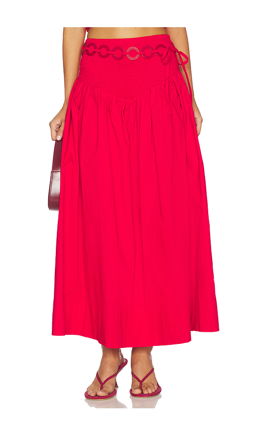 Saudade Solly Set Top in Red. L. Also in M, S