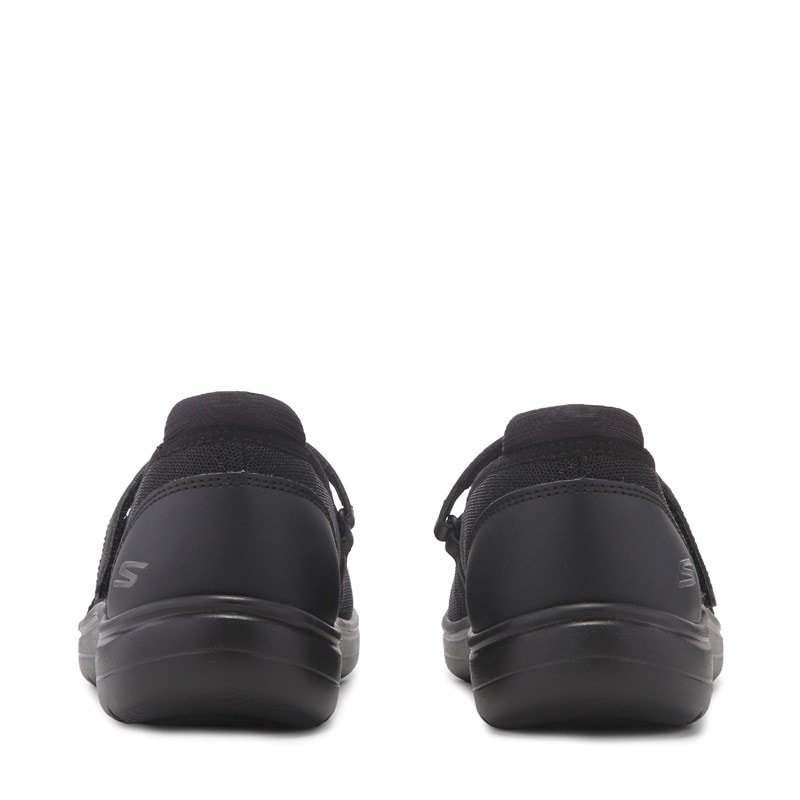 Women's On-The-Go Flex Radiant Mary Jane Flat Shoes (Black)