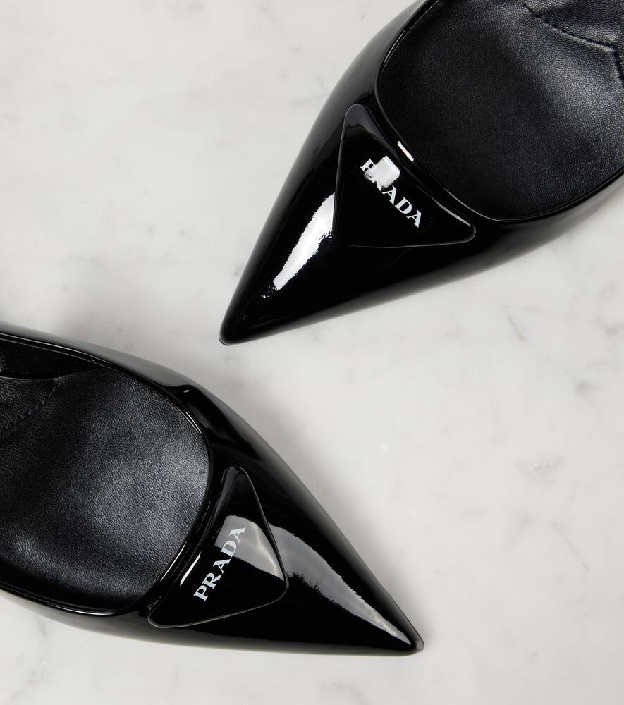 Prada Leather slingback pumps
