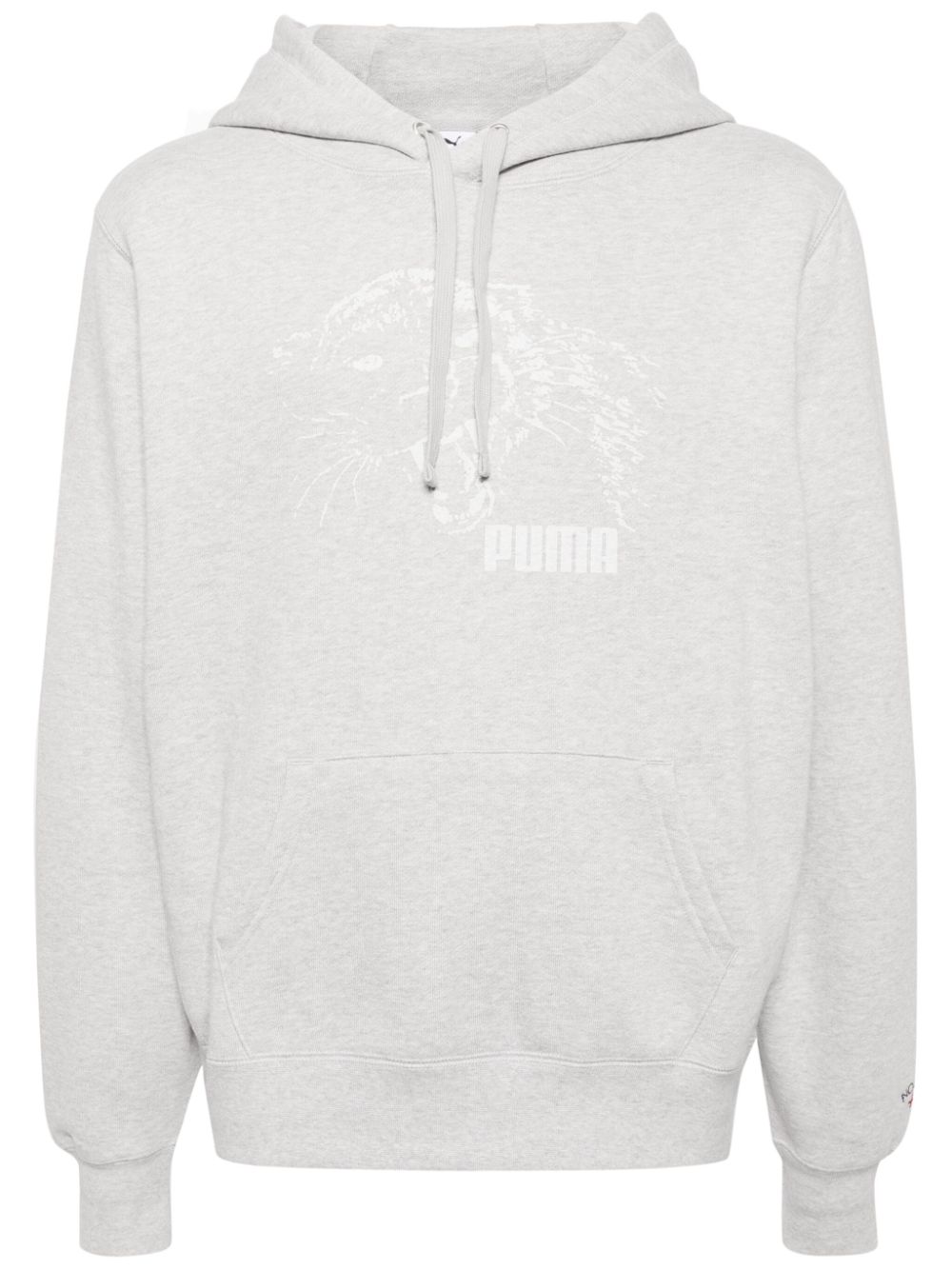 X NOAH graphic-print hoodie - Grey