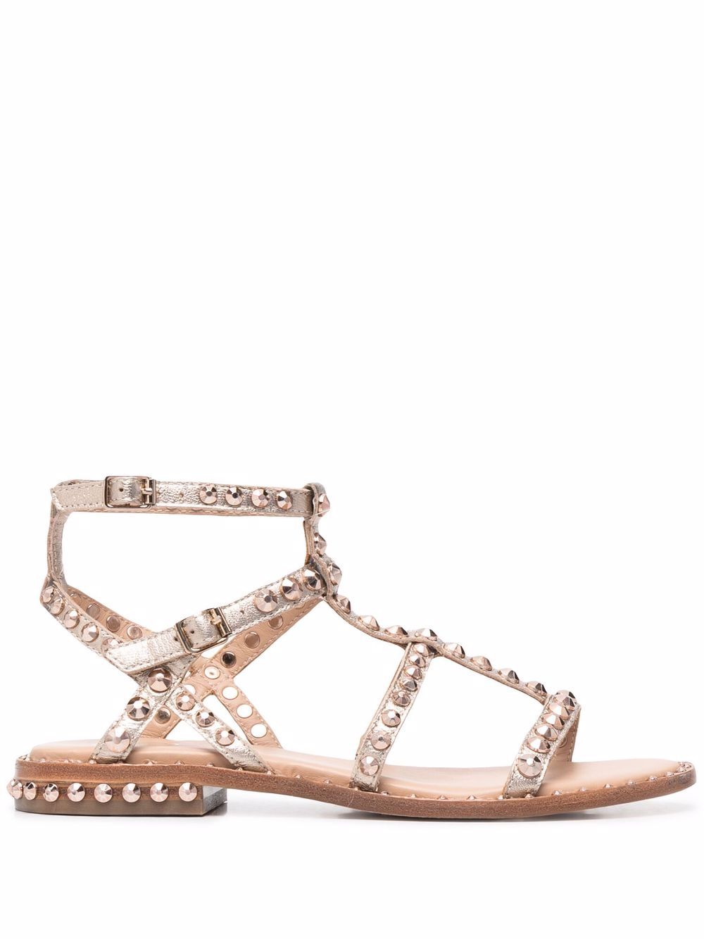 Precious studded sandals - Gold