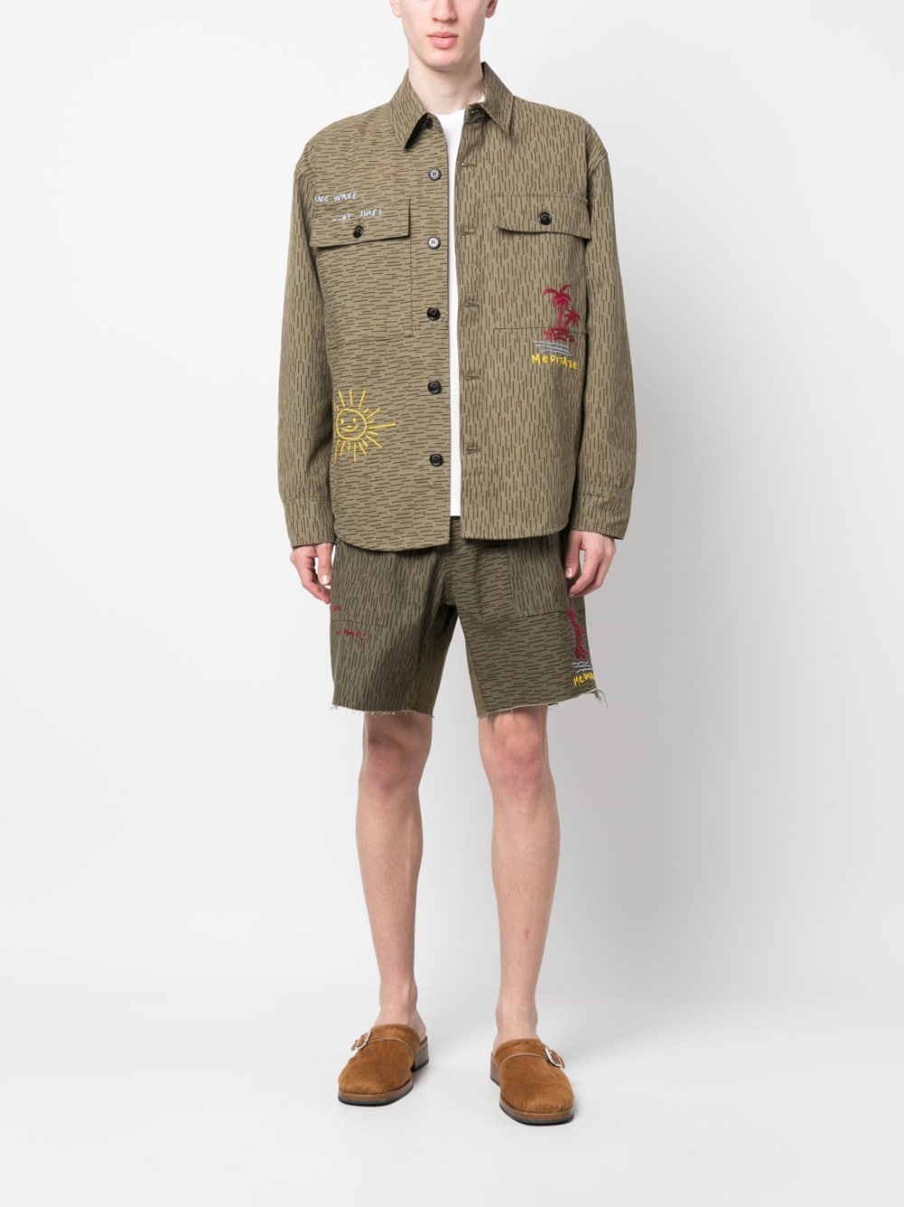 President's Camouflage Print Shirt